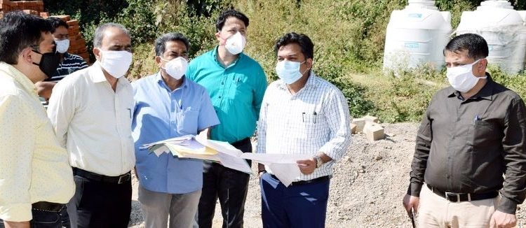 DDC Udhampur Dr. Piyush Singla inspects progress on Theme Park project including Devika Ghat