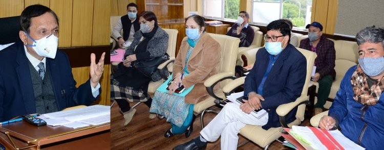 Advisor Bhatnagar reviews performance of School Education Department