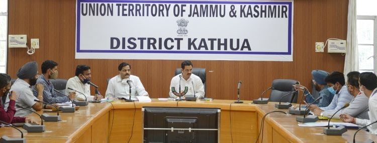 DDC Kathua Om Parkash Bhagat reviews implementation of Self Employment Schemes