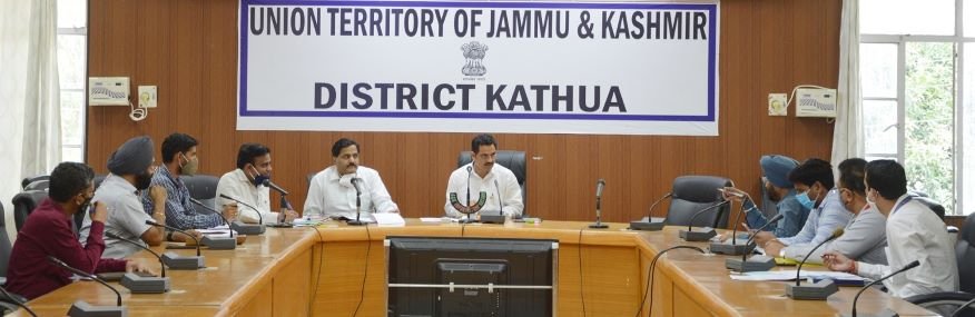 DDC Kathua Om Parkash Bhagat reviews implementation of Self Employment Schemes