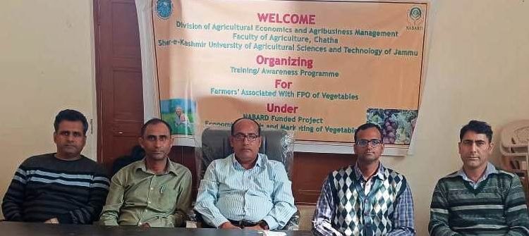 One day training cum awareness program organized for Farmers Producers Organization at Reasi
