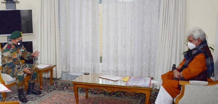 Commander 9 Corps, GoC 26 Div call on Lt Governor