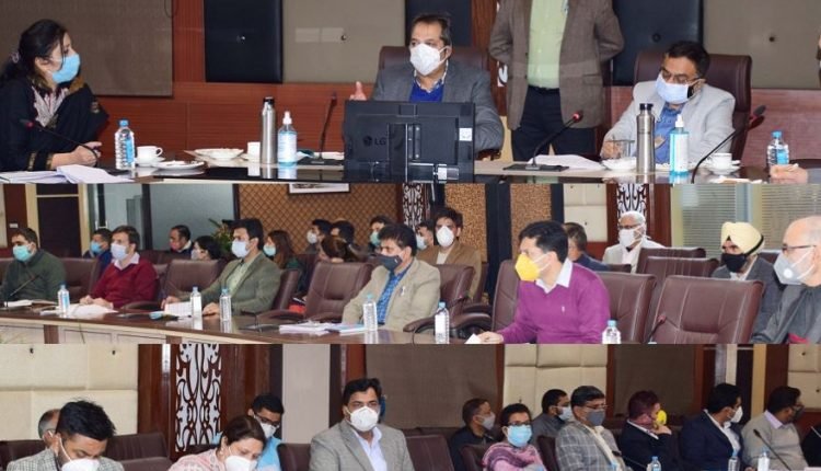 Advisor Baseer Khan chairs review meeting of Industries & Commerce Departmentat at Udhyog Bhawan