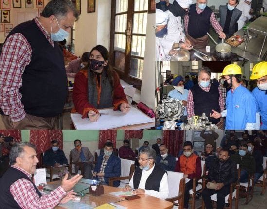 Pr.Sect. Asgar Samoon visits Food Craft Institute Jammu; reviews functioning