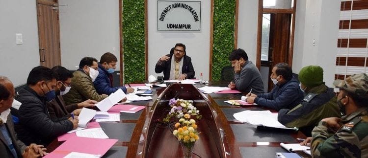 Deputy Commissioner Udhampur, Dr Piyush Singla reviews revenue related issues of Defence