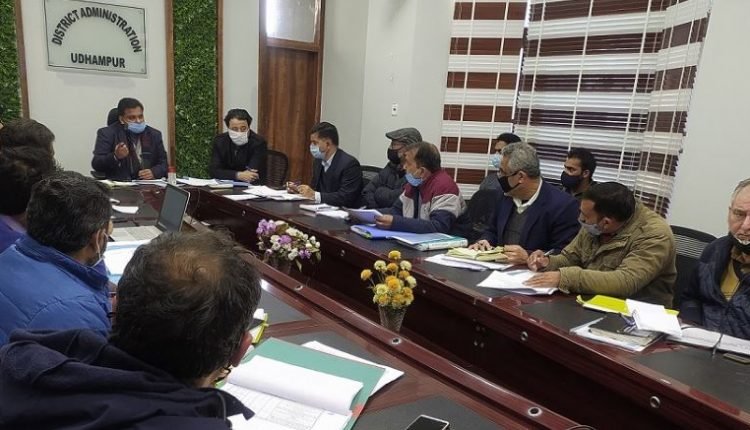 DDC Uhdampur Dr. Piyush Singla : Reviews progress of Power Sector projects