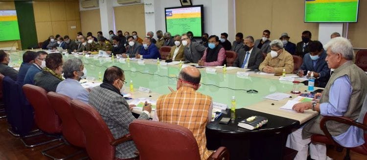 Lt Governor : Reviews implementation of Prime Minister’s Development Package (PMDP) projects