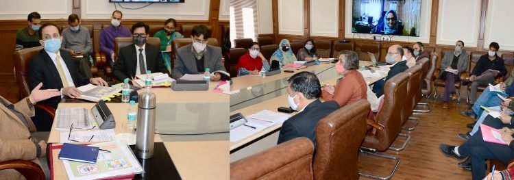 Advisor Farooq Khan reviews functioning of Social Welfare Deptt at Jammu.