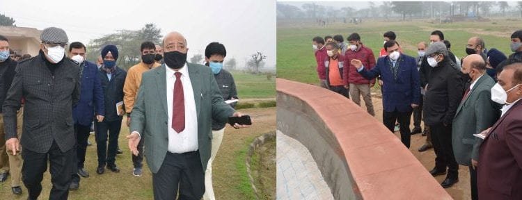 Advisor Baseer Khan visits Bagh-e-Bahu, Bagh-e-Bhour & direct for timely completion of projects
