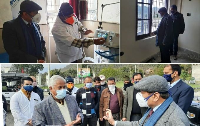Advisor Bhatnagar visits Basohli, inspects Sub District Hospital, Other Dev. Projects