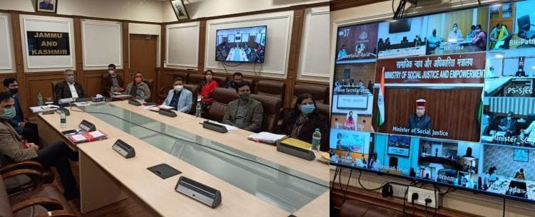 Advisor Farooq Khan attends virtual meeting chaired by Union Minister for Social Justice & Empowerment