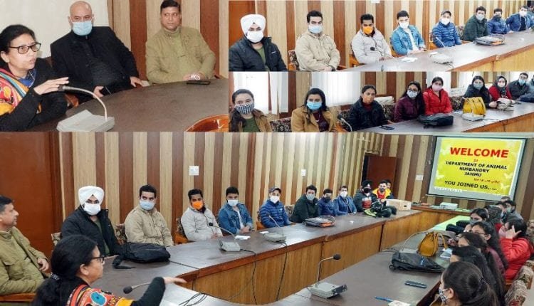 Orientation prog held for newly appointed Veterinary Assistant Surgeons