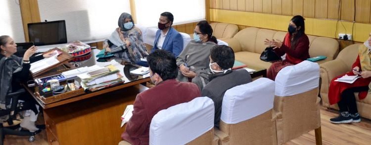 Sheetal Nanda convenes meeting regarding promotion of menstrual hygiene, sanitary napkins