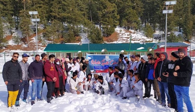 First of its kind Martial arts display in Snow organized in Tourism destination Pahalgam
