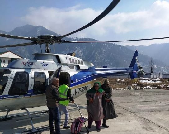 Critically ill patient airlifted from Tulail valley