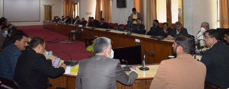 DDC Rajouri discusses material related issues for developmental projects
