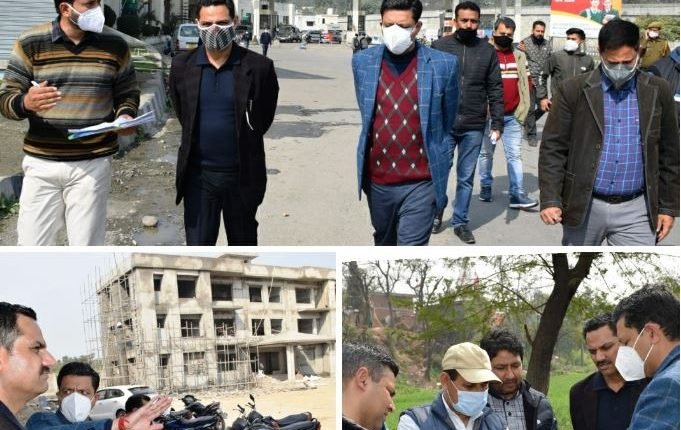 Div Com Jammu inspects dev projects in Kathua including site for the Industrial Dry Port