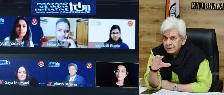 Lt Governor delivers keynote address at the Harvard US-India Initiative Annual Conference