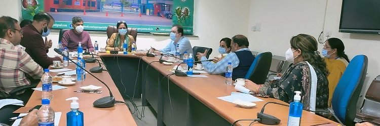 Principal Govt. Medical College discuses development plan under EWS Quota