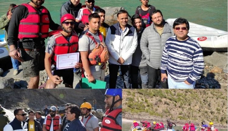 Doda admin hosting Chenab Water Rafting Festival