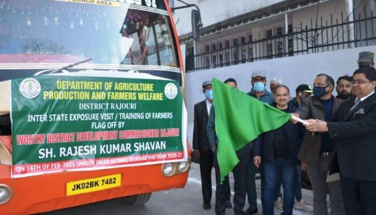 DDC Rajouri flags off farmers’ exposure cum training tour