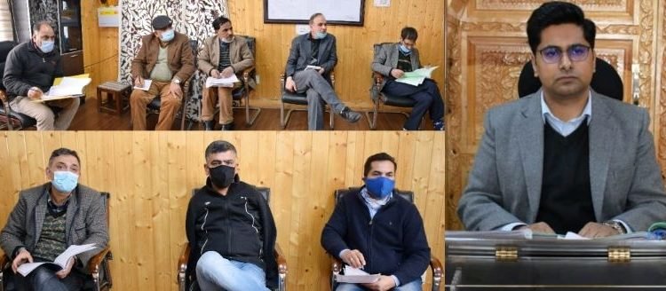 DC B'pora Dr Owais Ahmad reviews progress on preparation of DEP