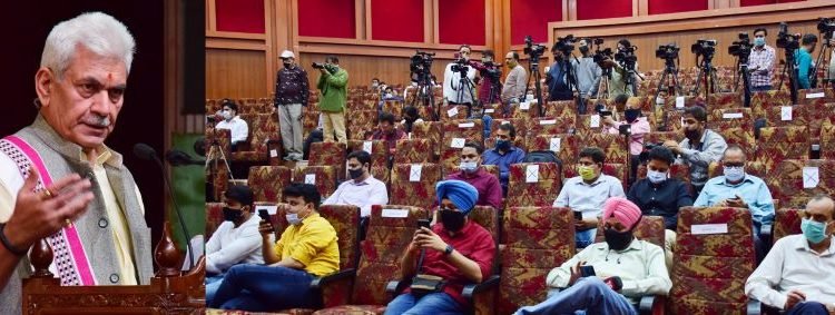 LG's Press Conference on Budget 2021-22; targets & road-map being laid down for development & welfare of J&K people.