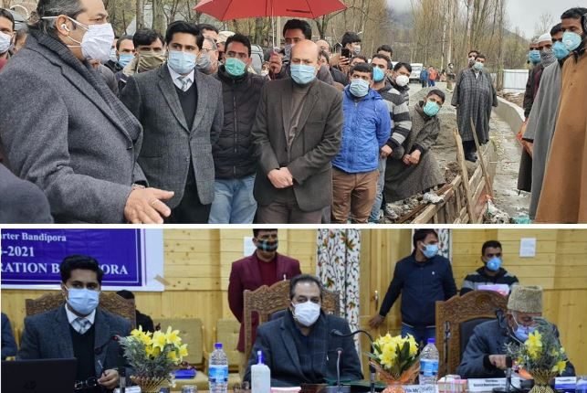 Interacts with DDC, BDC, ULB members, PRI representatives, public delegations :Baseer Khan visits Bandipora