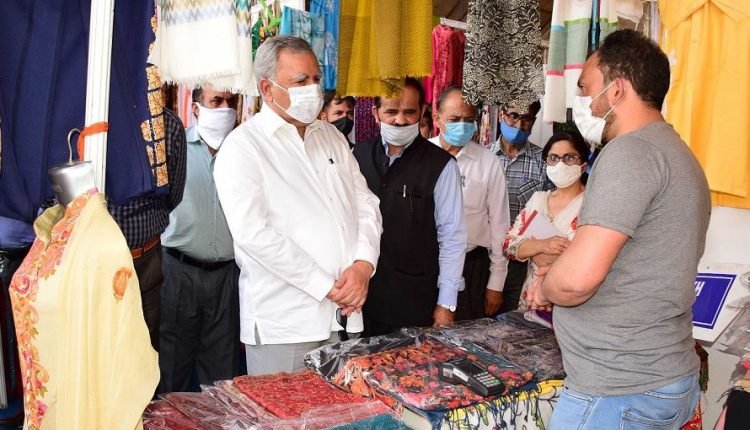 Advisor Farooq Khan inaugurates ten days marketing exhibition of J&K SC, ST & BC Development Corporation