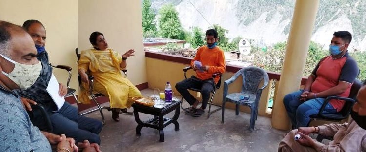 Director I&C Anoo Malhotra inspects proposed industrial estate site at Ramban