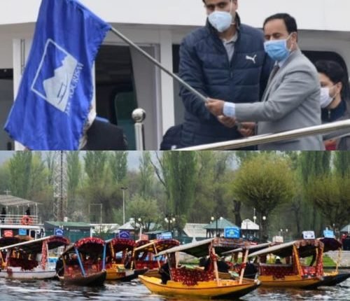 Tourism department Kashmir organizes Shikara Rally in Dal lake