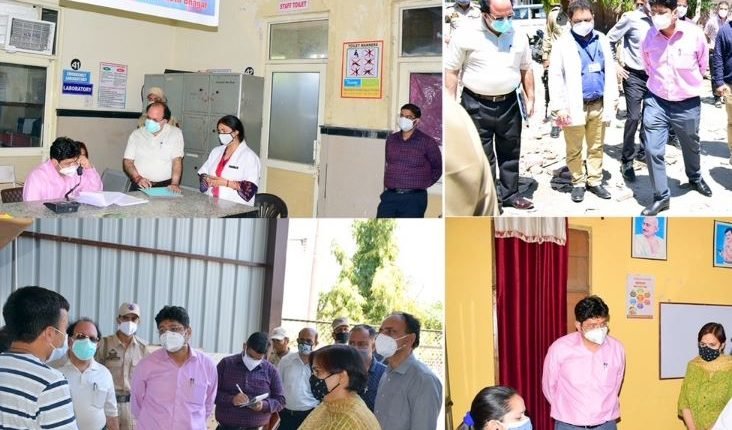 Div com visits District Hospital Samba;Directs concerned to increase vaccination sites for mass coverage
