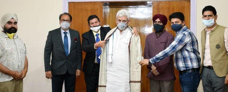 Cricket Administrator and Sports Promoter; District Governor Rotary International call on Lt Governor