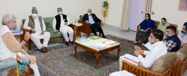 Delegations of DDC Rajouri, Delegations of District Development Council (DDC) members of Rajouri, Islamic Welfare organization, and Director Sanik Welfare Department today