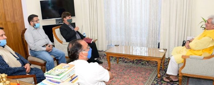 Delegations of DDC members from Ramban, J&K Nationalist’s People Front call on Lt Governor