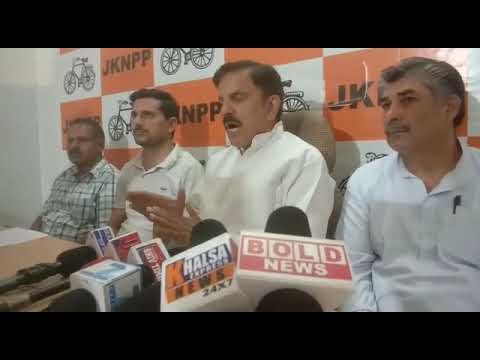 JKNPP CHAIRMAN HARSH DEV SINGH PRESS CONFERENCE IN JAMMU II हर्ष देव सिंह पत्रकार सम्मेलन BOLD NEWS