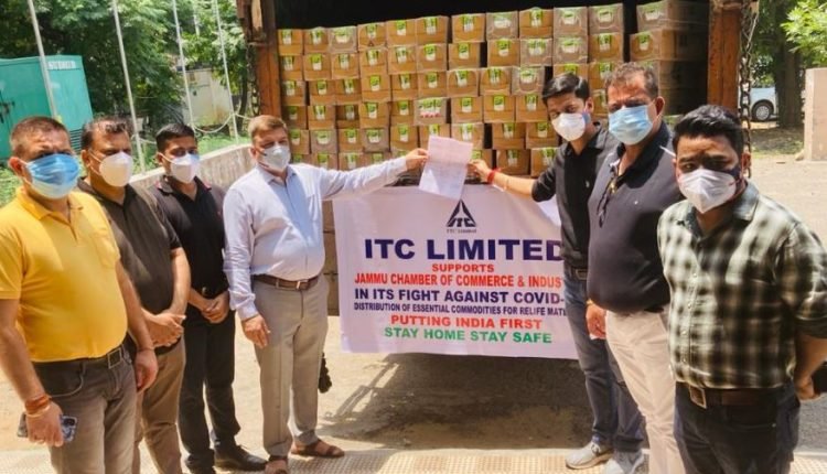 CCI, Jammu continues social initiatives in pandemic, receives relief material from ITC for needy