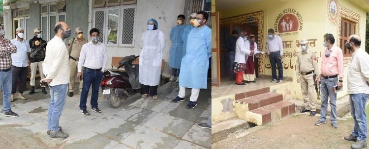 DC Ramban visits Gool SD to check enforcement of corona curfew