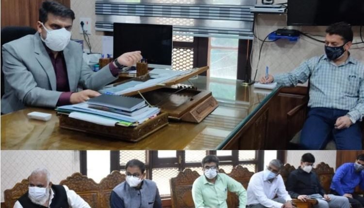 DC Srinagar reviews progress of 500 bedded Covid Hospital being set up by DRDO
