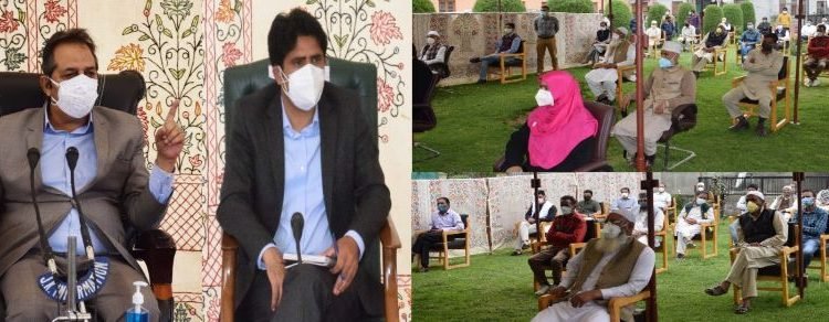 Advisor Baseer Khan reviews Covid control measures in Pulwama, Shopian districts