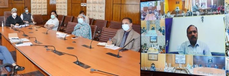 Advisor Bhatnagar reviews COVID management strategies for effective containment of virus across J&K
