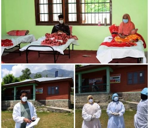 Covid Care Centre starts functioning at Panchayat Halqa, Khimber of District Srinagar