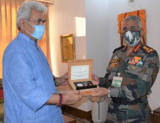 Army Chief meets Lt Governor Manoj Sinha