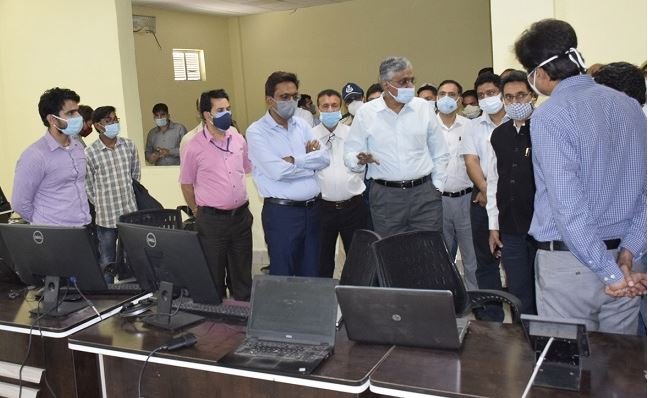 Union Secretary, Road Transport and Highways, Giridhar Aramane, today visited Banihal to assess the status of construction work