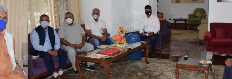 Members of Maa Vaishno Devi International Foundation calls on Lt Governor