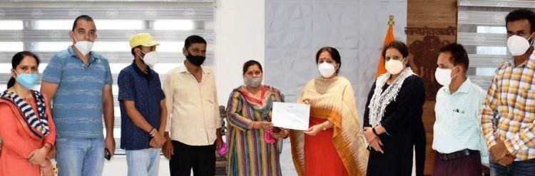 DC Udhampur Indu Kanwal Chib hands over papers of IWMP project assets to Panchayats