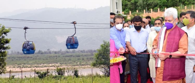 Lt Governor inaugurates much-awaited 1.18 km long Peerkho-Mahamaya section of Jammu ropeway