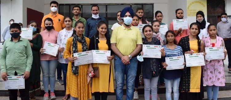 DC Reasi Charandeep Singh meets Board Exam Toppers