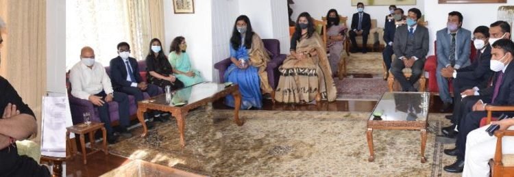 Indian Audit and Accounts Service (IAAS) probationers meet Lt Governor