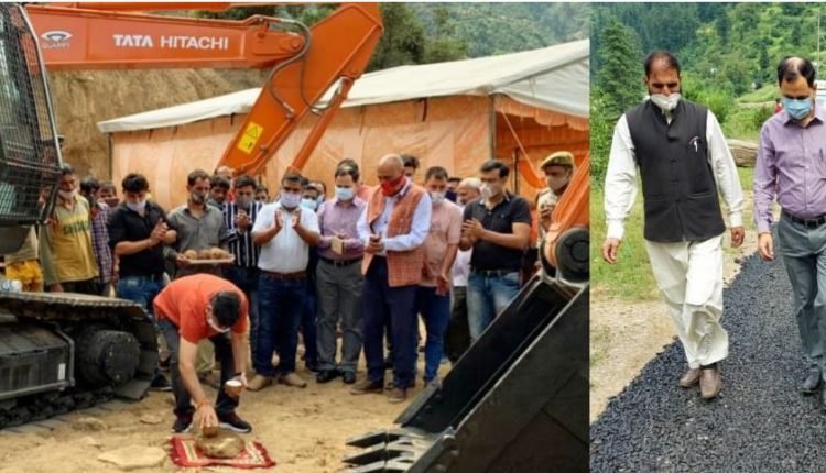 Khellani-Chatroo NH double laning project; DC Kishtwar kick starts up-gradation work from Bhanderkot to Chatroo  